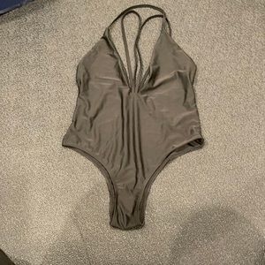 Black one piece swimsuit